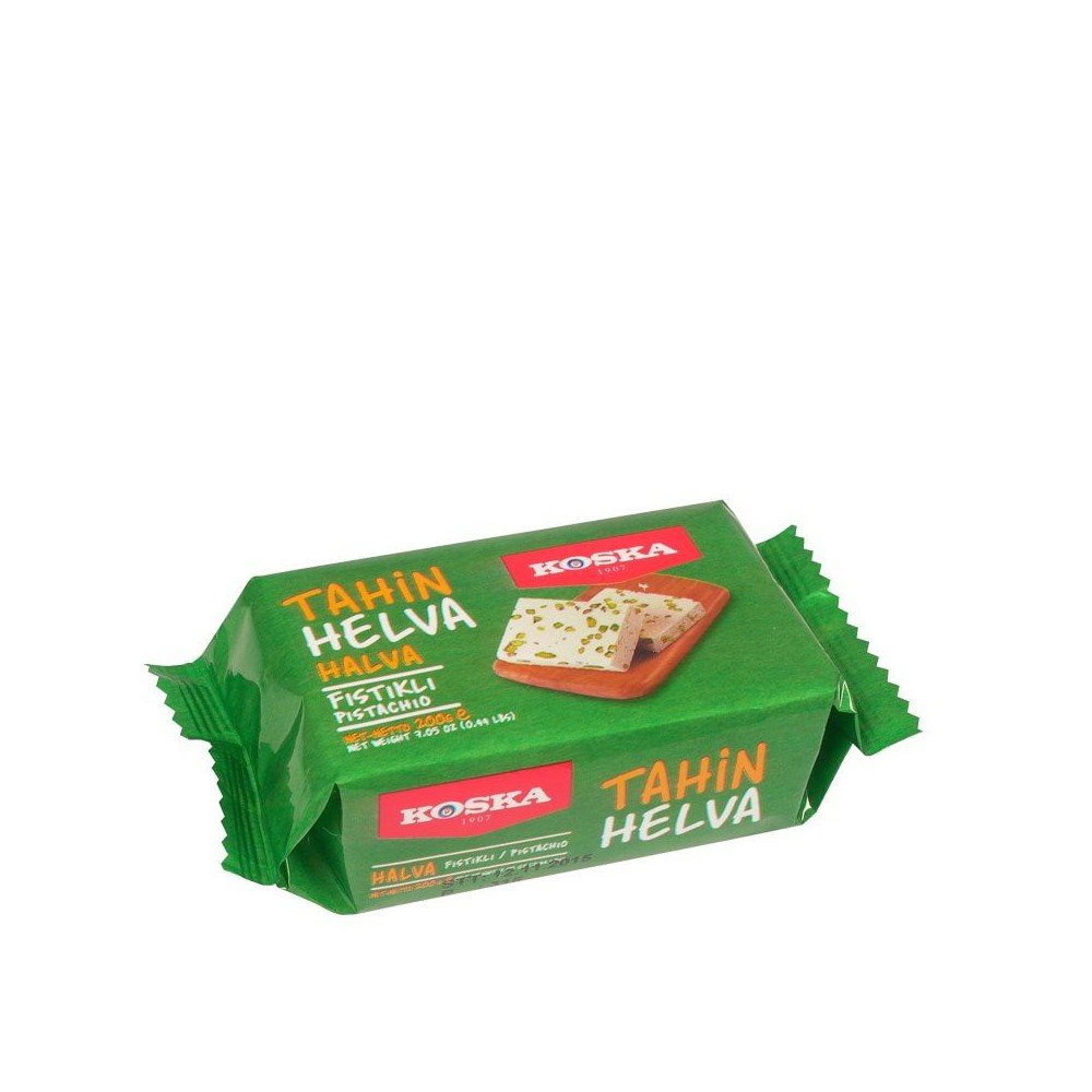 KOSKA Chałwa Sezamowa Z Orzechami Pistacjowymi 200GR KOSKA Chałwa Sezamowa Z Orzechami Pistacjowymi 200GR