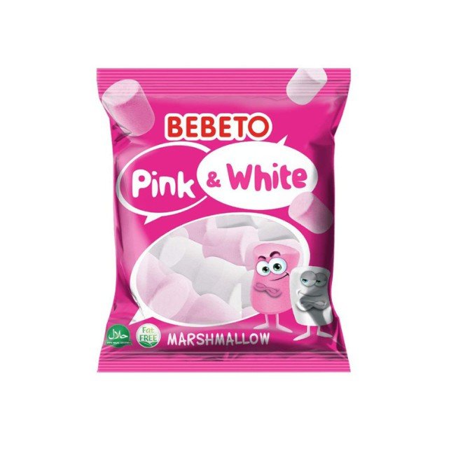BEBETO MARSHMALLOW PINK WHITE 250 G