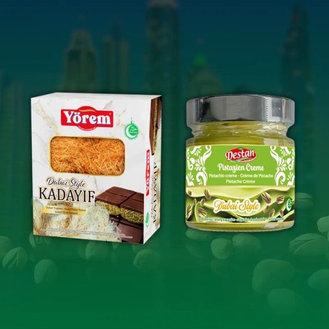 Kadayif Gotowy do spożycia 500gr - Krem Pistacjowy