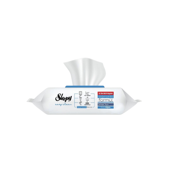 SLEEPY NIEBIESKI EASY CLEAN CHUSTECZKI 100 SZT