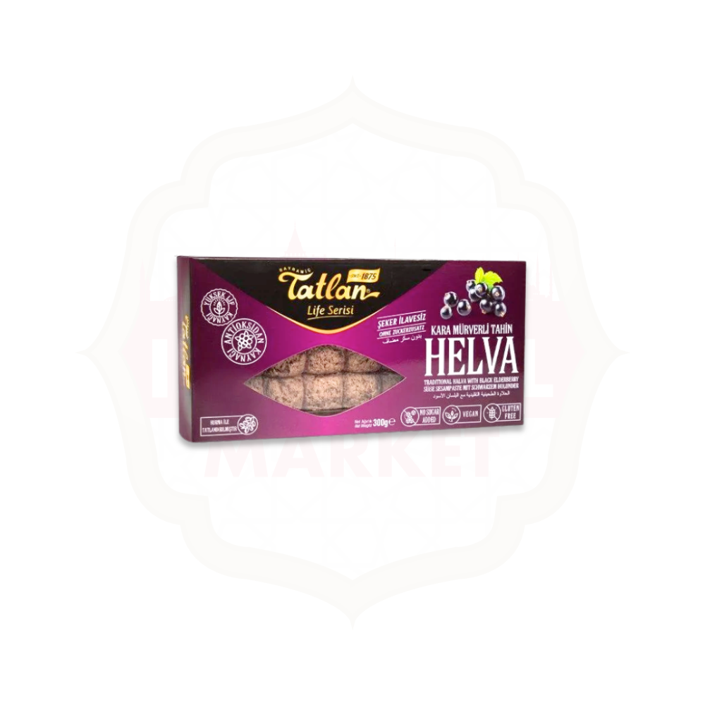 TATLAN CHALWA Z CZARNEGO BZU BEZ CUKRU 300G.