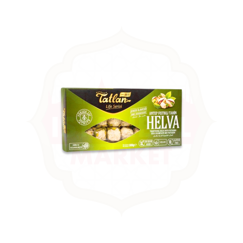 TATLAN CHALWA SEZAMOWA Z PISTAC. BEZ CUKRU 300G.