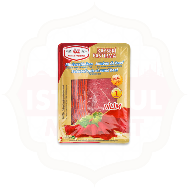 OZ Kayseri Pastirma Dilim 100g.
