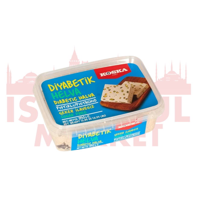 Koska Chałwa Diabetik z Pistacjami 350g | İstanbul Market